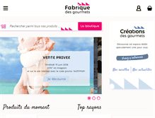 Tablet Screenshot of fabriquedesgourmets.com